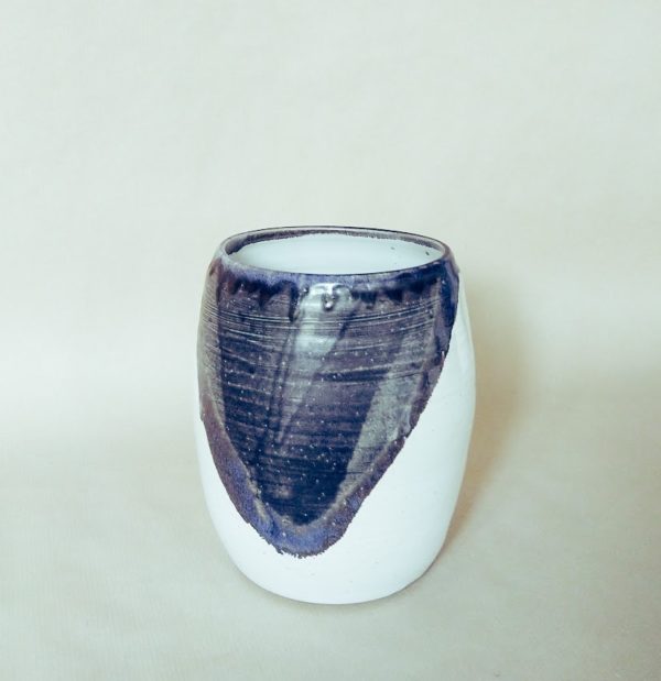 Vase grès cosmos poterie céramique artisanale Val d'Oise Vexin