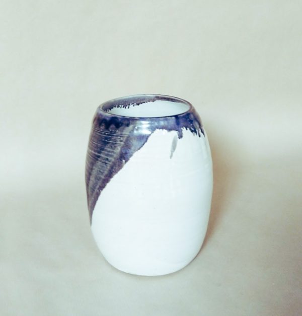 Vase grès cosmos poterie céramique artisanale