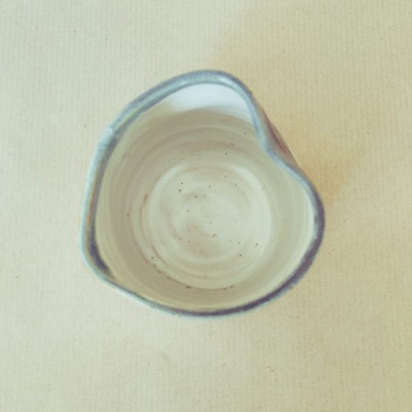 pichet coeur waves Grès poterie céramique artisanale Val d'Oise Vexin
