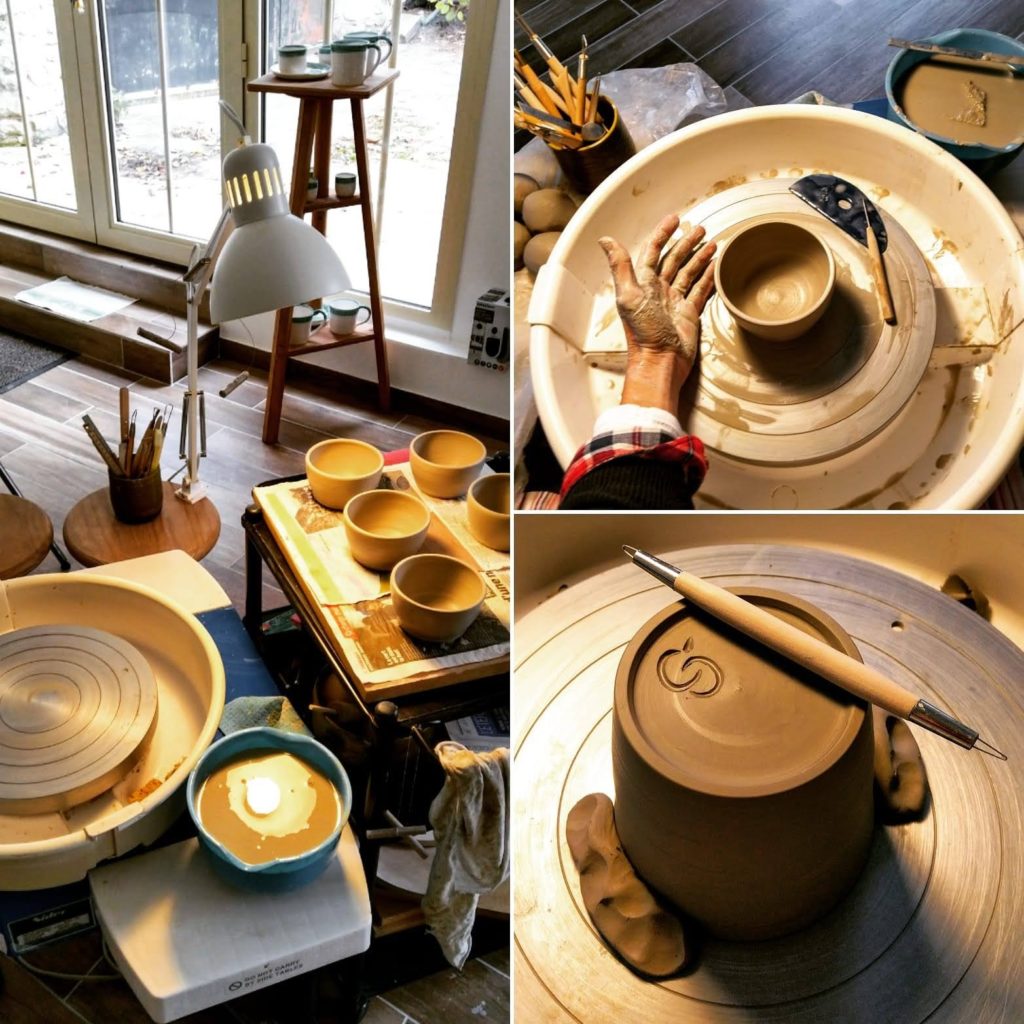 Studio Poterie Vexin Val d'Oise Atelier Arronville cours poterie artisanat made in france